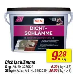 toom Baumarkt MEM Dichtschlämme Angebot