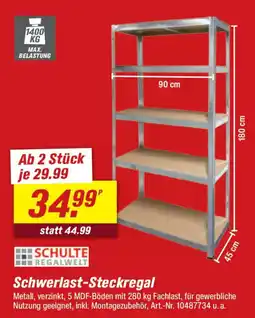toom Baumarkt SCHULTE Schwerlast-Steckregal Angebot
