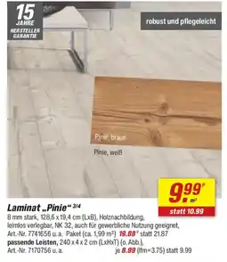 toom Baumarkt Laminat „Pinie" Angebot