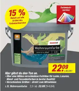 toom Baumarkt Wohnraumfarbe Angebot