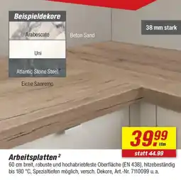 toom Baumarkt Arbeitsplatten Angebot