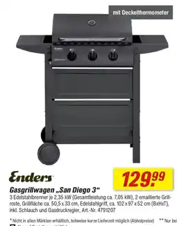 toom Baumarkt Enders Gasgrillwagen ,,San Diego 3" Angebot