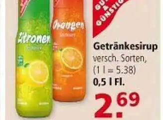 Multi Markt Gut & Günstig Getränkesirup Angebot