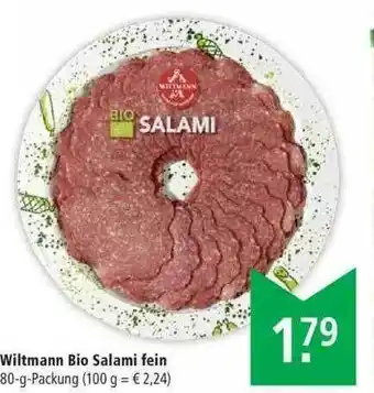 Marktkauf Wiltmann Bio Salami Fein Angebot