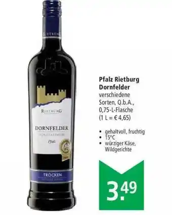 Marktkauf Pfalz Rietburg Dornfelder Angebot