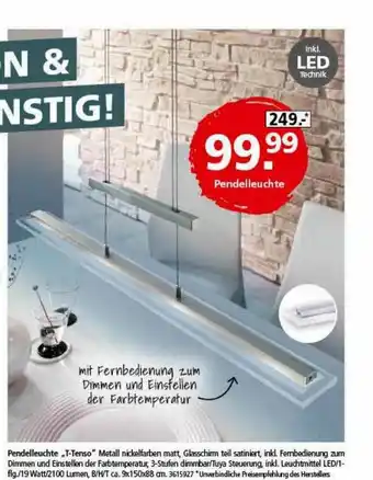 Segmüller Pendelleuchte „t-tenso” Angebot