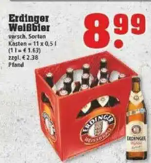 trinkgut Erdinger Weißbier Angebot