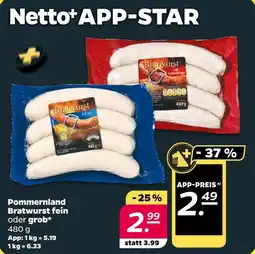 NETTO Pommernland bratwurst Angebot