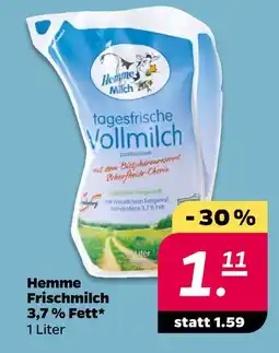 NETTO Hemme milch frischmilch 3,7% fett Angebot