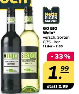 NETTO Netto eigenmarke go bio wein Angebot