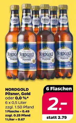 NETTO Nordgold pilsener, gold oder 0,0% Angebot