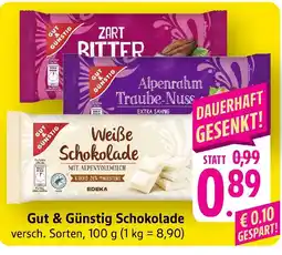 Edeka Gut & günstig zart bitter schokolade Angebot
