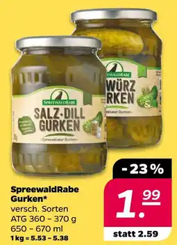 NETTO Spreewaldrabe salz-dill gurken Angebot