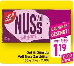 Edeka Gut & günstig voll nuss zartbitter Angebot