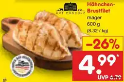 Netto Marken-Discount GUT PONHOLZ Hähnchen Brustfilet Angebot