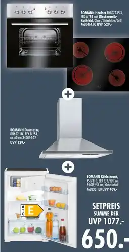 Möbel Boss Bomann EINSTIEGS-GERÄTE-SET Angebot