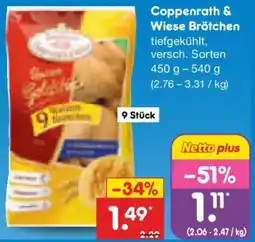 Netto Marken-Discount Coppenrath & Wiese Brötchen Angebot