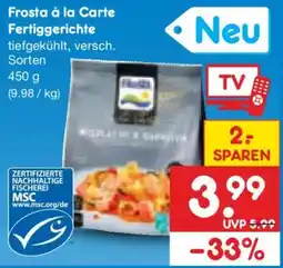 Netto Marken-Discount Frosta á la Carte Fertiggerichte Angebot