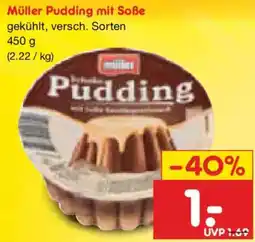 Netto Marken-Discount Müller Pudding mit Soße Angebot