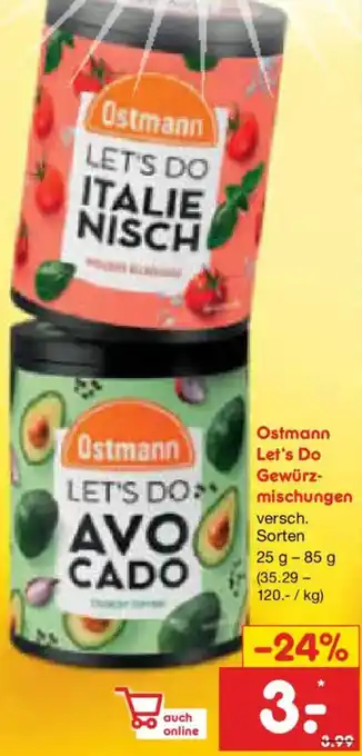 Netto Marken-Discount Ostmann Let's Do Gewürzmischungen Angebot