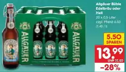 Netto Marken-Discount Allgäuer Büble Edelbräu oder Hell Angebot