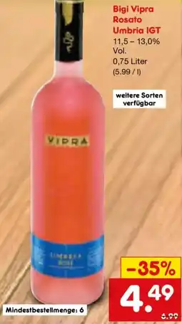 Netto Marken-Discount Bigi Vipra Rosato Umbria IGT Angebot