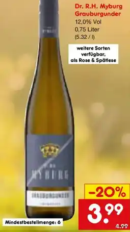 Netto Marken-Discount Dr. R.H. Myburg Grauburgunder Angebot