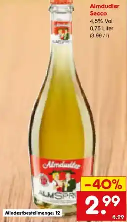 Netto Marken-Discount Almdudler Secco Angebot