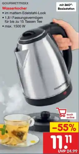 Netto Marken-Discount GOURMETMAXx Wasserkocher Angebot