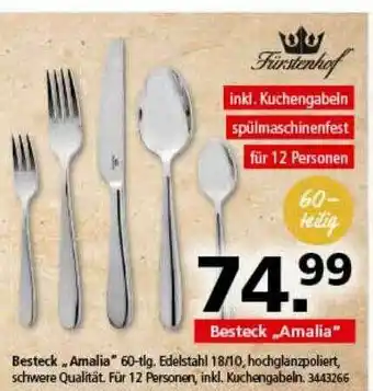 Segmüller Besteck „amalia” Fürstenhof Angebot