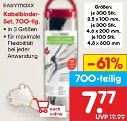 Netto Marken-Discount EASYMAXX Kabelbinder Set, 700-tlg. Angebot