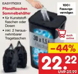 Netto Marken-Discount EASYMAXX Pfandflaschen Sammelbehälter Angebot