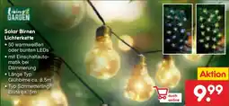 Netto Marken-Discount Living GARDEN Solar Birnen Lichterkette Angebot