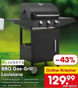Netto Marken-Discount JUSKYS BBQ Gas-Grill Louisiana Angebot