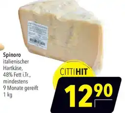 CITTI Markt Spinoro italienischer Hartkäse Angebot