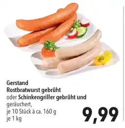 CITTI Markt Gerstand Rostbratwurst gebrüht oder Schinkengriller Angebot