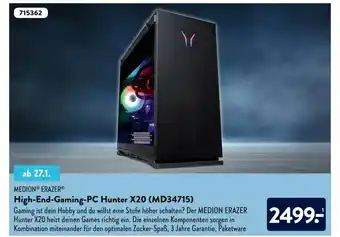 Aldi Nord Medion Erazer High-end-gaming-pc Hunter X20 (md34715) Angebot