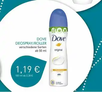 CAP Markt Dove Deospray Roller Angebot