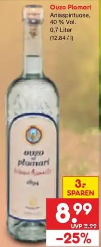 Netto Marken-Discount Ouzo Plomari Angebot
