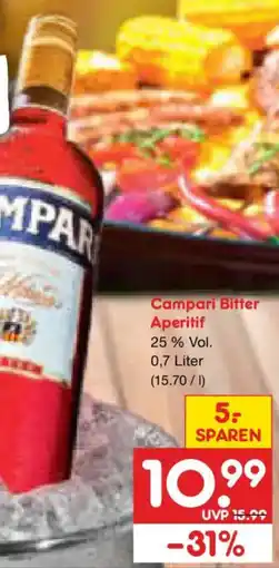 Netto Marken-Discount Campari Bitter Aperitif Angebot