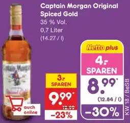 Netto Marken-Discount Captain Morgan Original Spiced Gold Angebot