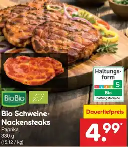 Netto Marken-Discount Bio Schweine Nackensteaks Angebot