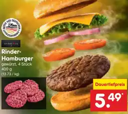 Netto Marken-Discount Rinder- Hamburger Angebot