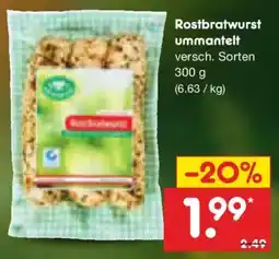 Netto Marken-Discount Rostbratwurst ummantelt Angebot