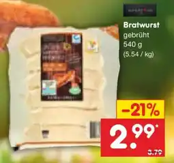 Netto Marken-Discount Bratwurst gebrüht Angebot