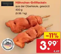Netto Marken-Discount Hähnchen-Grillfackeln Angebot