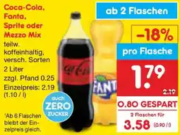 Netto Marken-Discount Coca-Cola, Fanta, Sprite oder Mezzo Mix Angebot