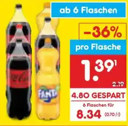 Netto Marken-Discount Coca-Cola, Fanta, Sprite oder Mezzo Mix Angebot