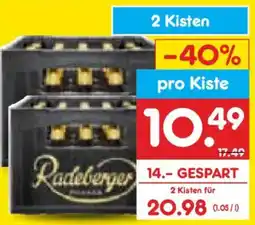Netto Marken-Discount Radeberger Pilsner oder Alkoholfrei Angebot