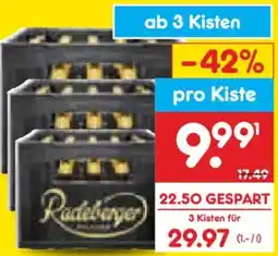 Netto Marken-Discount Radeberger Pilsner oder Alkoholfrei Angebot
